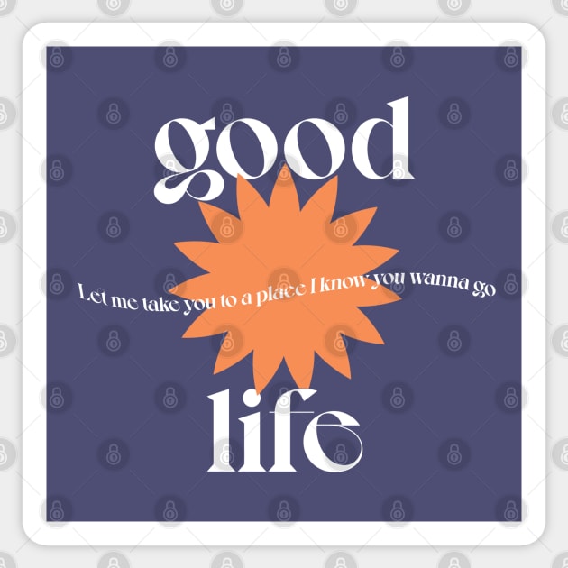 Inner City - Good Life ////// Lyrics Design Sticker by DankFutura